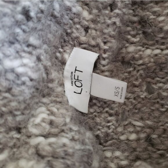 ANN TAYLOR Loft Alpaca Wool Open chunky‎ Cardigan XS/S - Picture 6 of 12